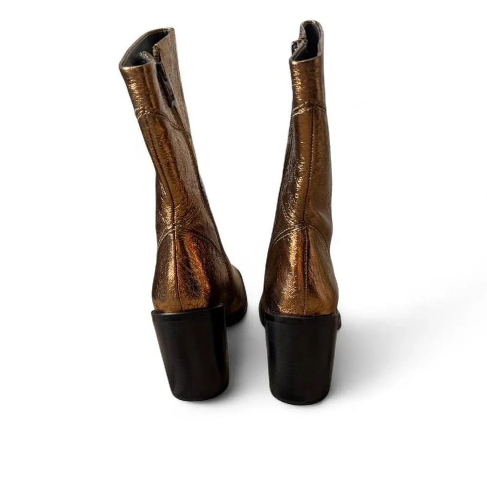 Franco Sarto Bronze Stevie Boots, Women's Size‎ 8.5